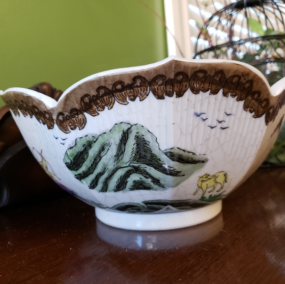 Oriental Objects D'Art Dining Vintage Macau Pottery Bowl Poshmark